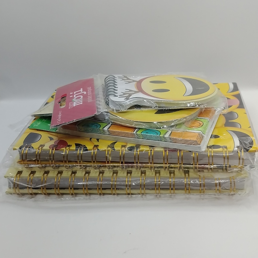 Emoji Notes Bundle - Spiral Journals, Pocket Notepads, Note Cards - 5 Items NEW - Picture 15 of 15